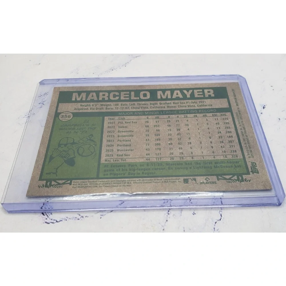 2026 Topps Heritage - #356 Marcelo Mayer SP Chrome Refractor Boston Red Sox